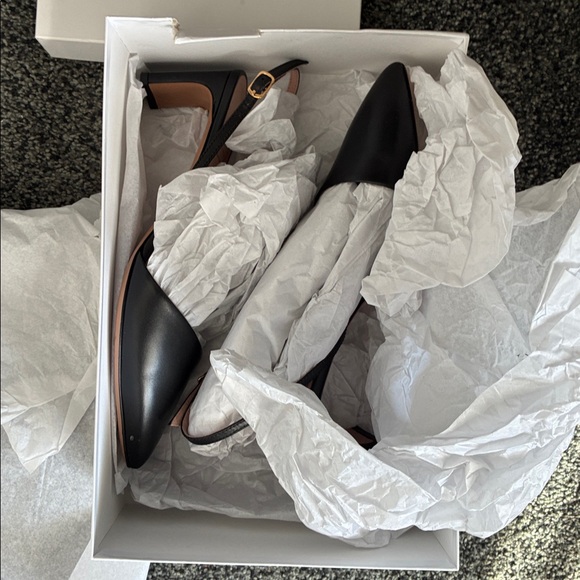 Emerson Fry Frankie Angled Black Pointed Flats 39 - Picture 10 of 11